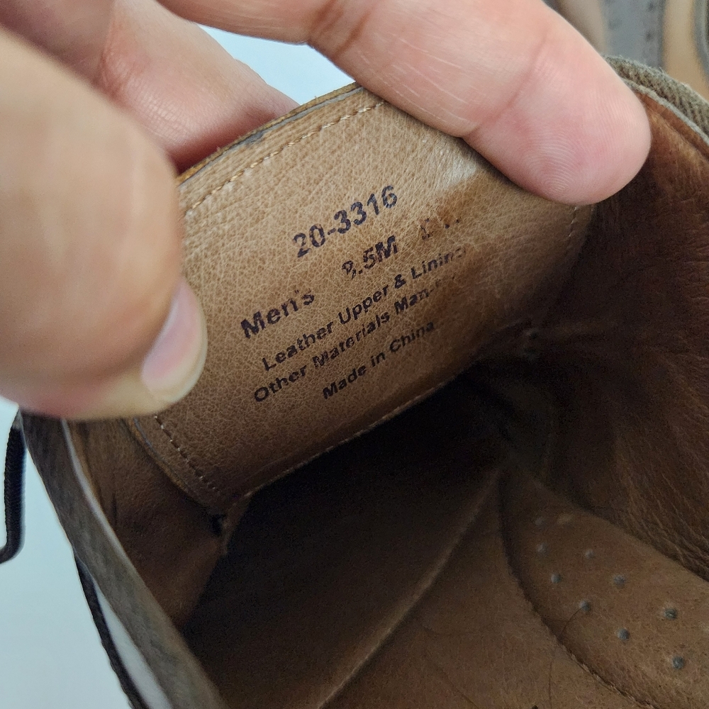 Johnston Murphy Mens 8.5 Brown Leather Conard Saddle Lace Up Dress Shoes 20-3316 - Picture 7 of 15